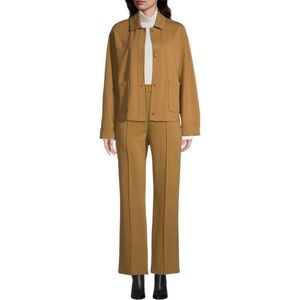NEW Max Mara Lampo Jersey Short Jacket Camel Brown L